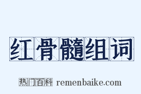 红骨髓组词是什么意思的图片